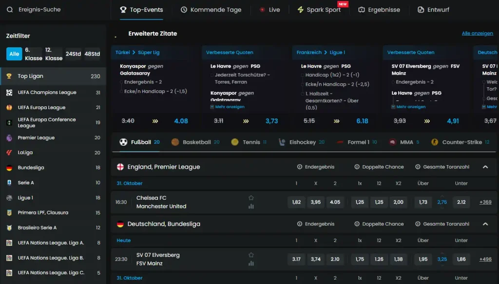 Deutschsprachiger MyStake-Blogartikel über Sportwetten mit der Artikelüberschrift im Browserfenster