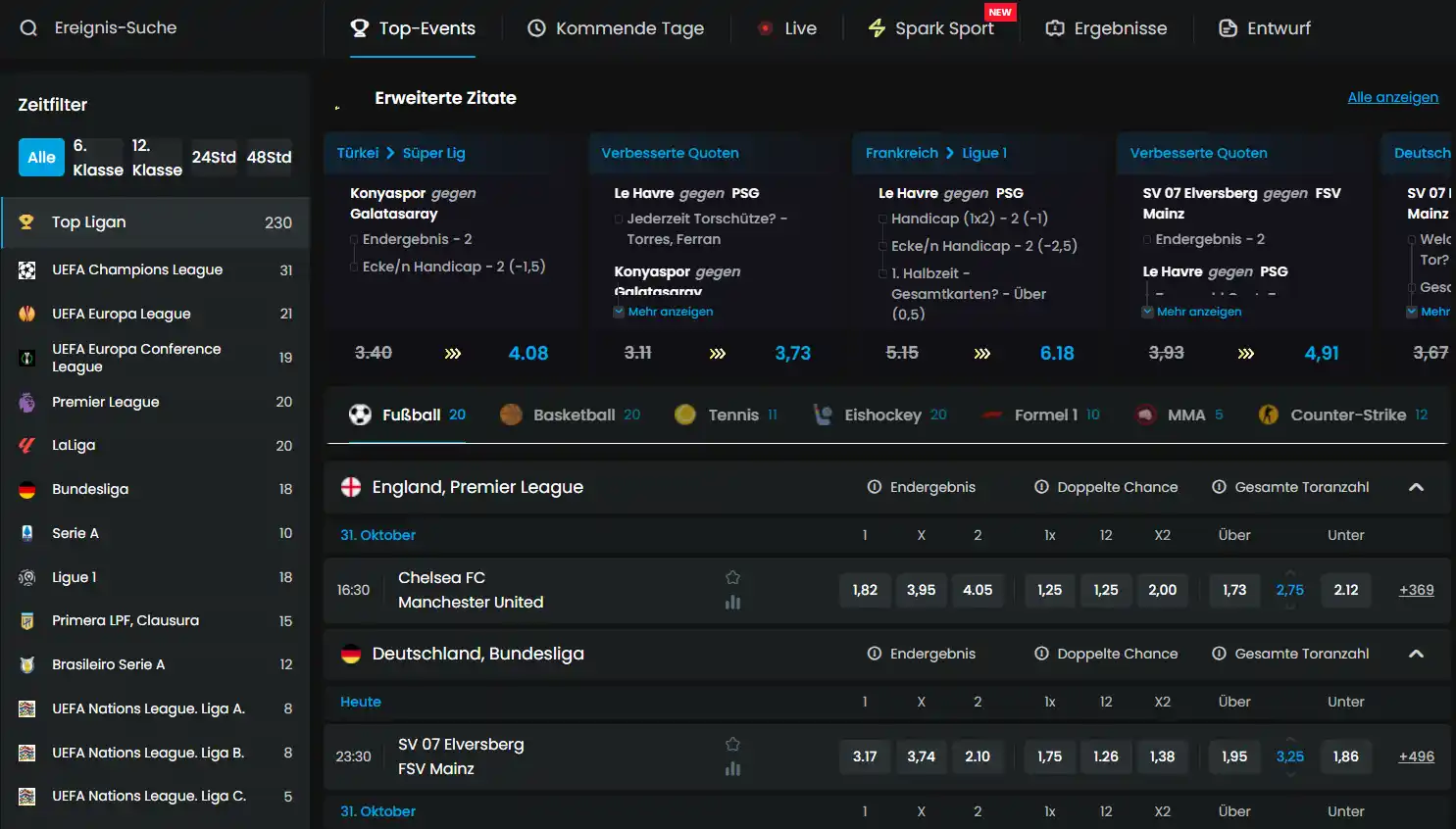 Deutschsprachiger MyStake-Blogartikel über Sportwetten mit der Artikelüberschrift im Browserfenster